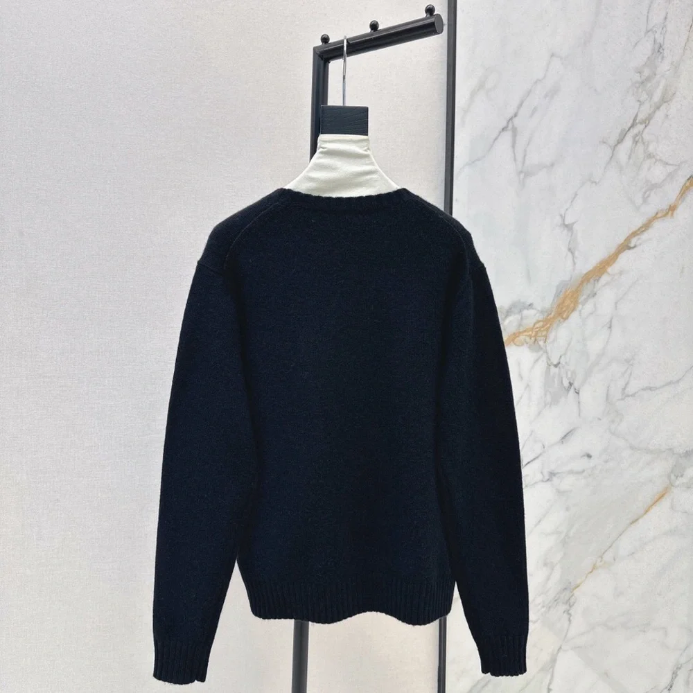 Ralph Lauren Black Sweater with Bear and Horse Design - Picture 3 of 4